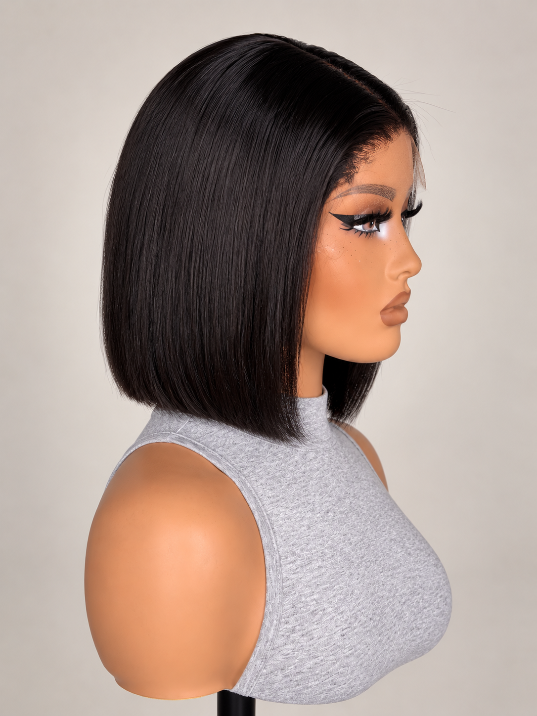Sleek Hd Lace Bob Wig - 100% Human Hair