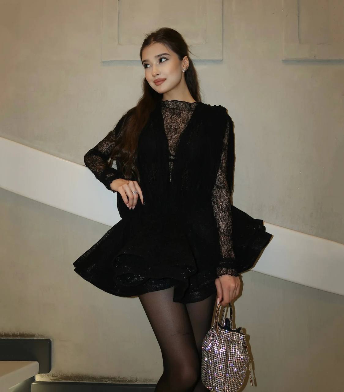Midnight Muse Lace Dress