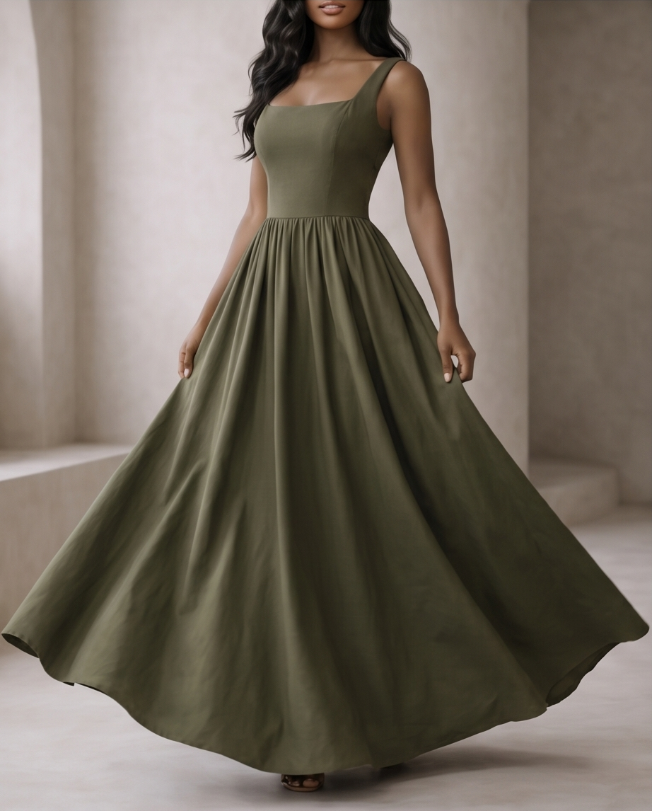 Moonlight Strappy Long Dress