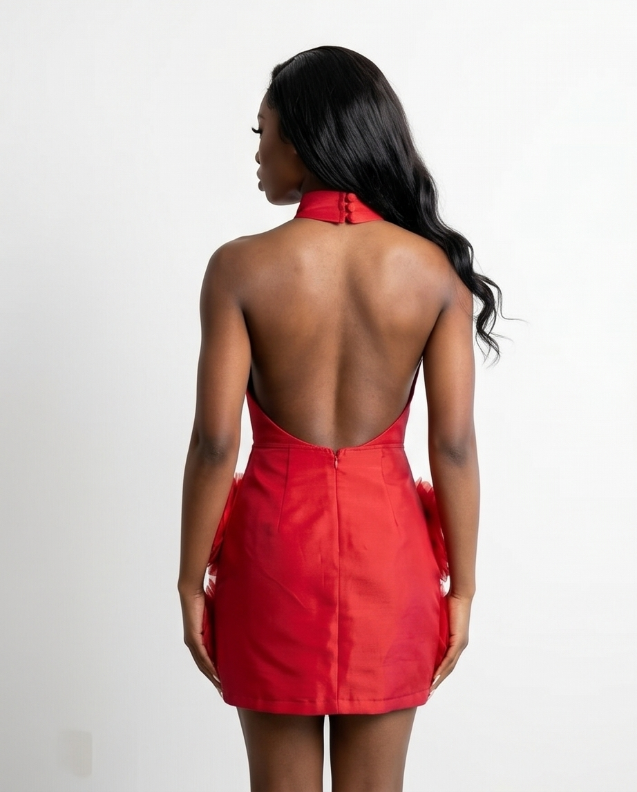 The Scarlet Bloom Dress