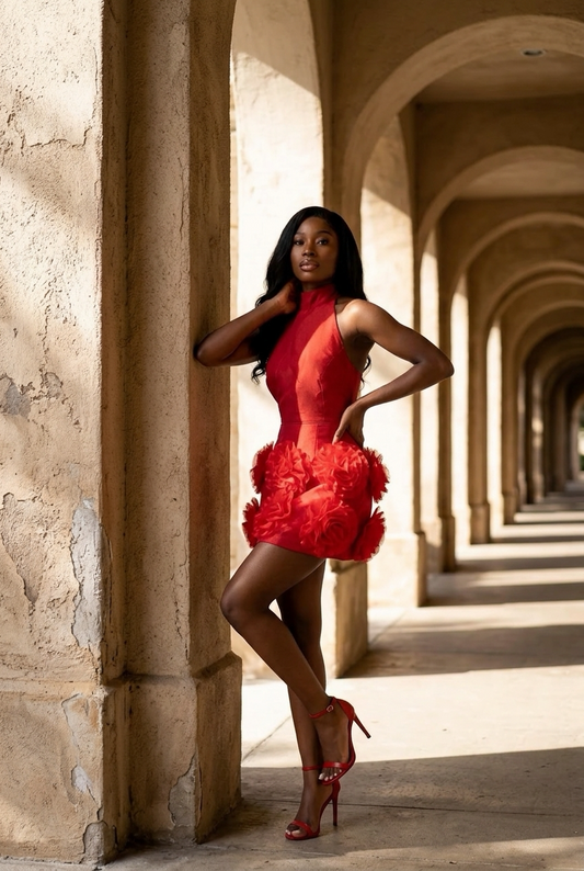 The Scarlet Bloom Dress